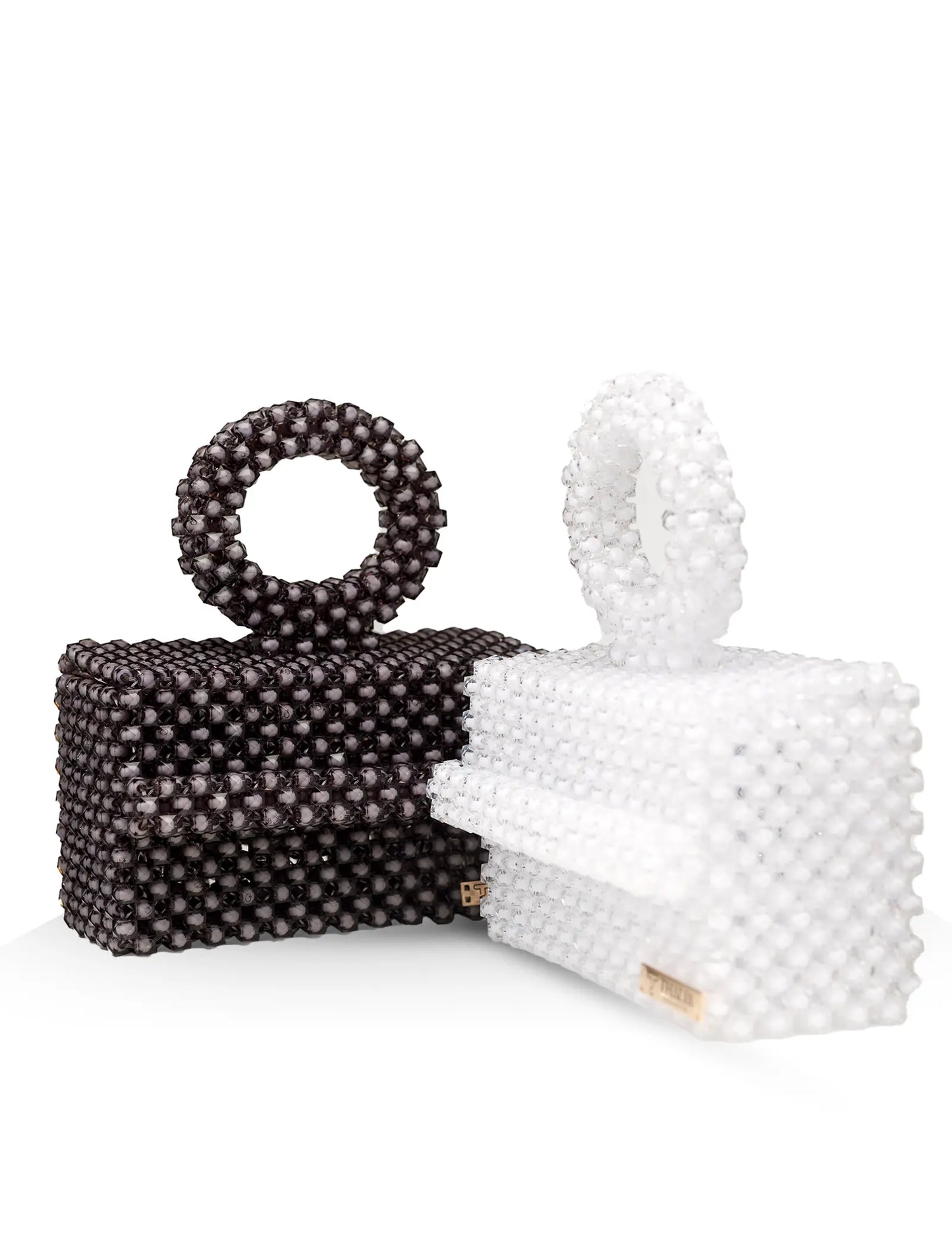 Halo Beaded Clutch Bag Thalia Collective